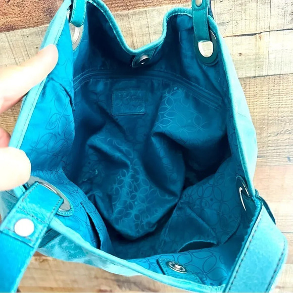 Fossil Teal Hathaway Leather Tote - Picture 7 of 10